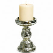 Eastland Unique Mercury Glass Pillar Candle Holder 6.5" - thumbnail number 3