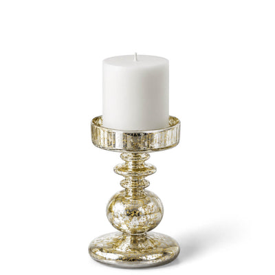 Richland Pillar Holder Unique Mercury Bubble - 7.3" - Set of 6 - thumbnail number 2