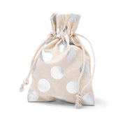 Richland Cotton Bag 5" x 7" with Silver Dots Set of 12 - thumbnail number 1