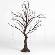 34" Artificial Natural Manzanita Tree Centerpiece – Easy Assembly with 8 Acrylic Bead Chains - thumbnail number 1