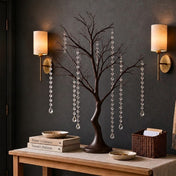 Artificial manzanita tree centerpiece decorated with dangling acrylic bead chains - thumbnail number 6