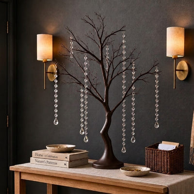 Artificial manzanita tree centerpiece decorated with dangling acrylic bead chains - thumbnail number 6