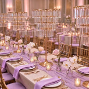 4-Tier Gold Crystal Pendant Table Centerpiece Chandelier 38" – Round Metal Vase Pedestal with Hanging Crystals - thumbnail number 3