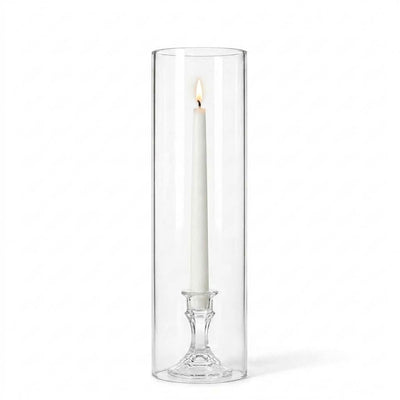 Glass Chimney Candle Shade 4" x 16" – Set of 12 - thumbnail number 3