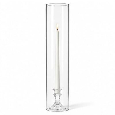 Glass Chimney Candle Shade 4" x 20" – Set of 12 - thumbnail number 3