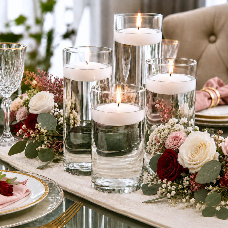 Eastland Cylinder Floating Candle Holder 3.25"x6" Set of 12 - thumbnail number 8