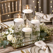 Eastland Cylinder Floating Candle Holder 3.25"x6" Set of 12 - thumbnail number 5