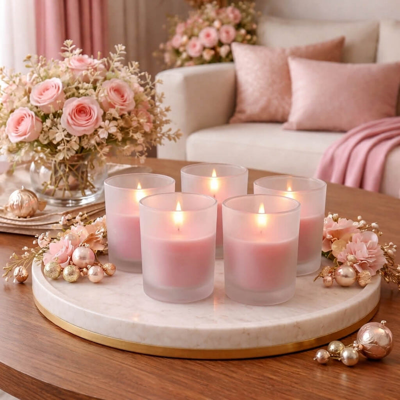 Richland Votive Candles & Eastland Frosted Votive Holders Set of 144 - thumbnail number 81