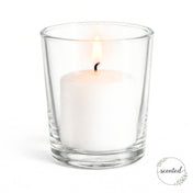Richland Votive Candles & Eastland Clear Votive Holders Set of 12 - White - Citronella Scented - thumbnail number 2