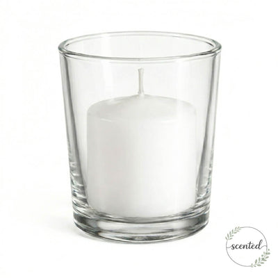 Richland Votive Candles & Eastland Clear Votive Holders Set of 288 - White - Citronella Scented - thumbnail number 1