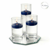 Eastland Octagon Mirror and Cylinder Vase Centerpiece with Richland 3" Floating Candles Set of 7 - thumbnail number 22