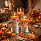 Richland Floating Candles 3" Orange Set of 24 - thumbnail number 5