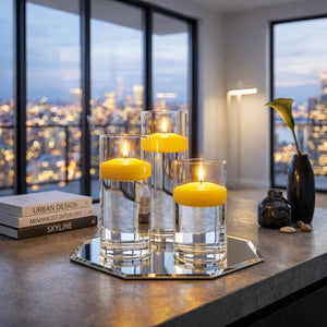 Richland Floating Candles & Eastland Cylinder Holders Set of 3