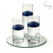 Eastland Round Mirror and Cylinder Vase Centerpiece with Richland 3" Floating Candles Set of 84 - thumbnail number 33
