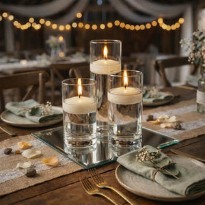 Richland Floating Candles & Eastland Cylinder Holders Set of 3