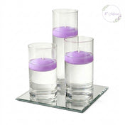 Eastland Square Mirror and Cylinder Vase Centerpiece with Richland 3" Floating Candles Set of 84 - thumbnail number 57