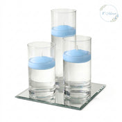Eastland Square Mirror and Cylinder Vase Centerpiece with Richland 3" Floating Candles Set of 7 - thumbnail number 15