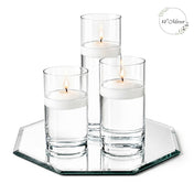 Eastland Octagon Mirror and Cylinder Vase Centerpiece Set of 4 - 12" Mirror - thumbnail number 5