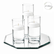 Eastland Octagon Mirror and Cylinder Vase Centerpiece Set of 4 - 12" Mirror - thumbnail number 4
