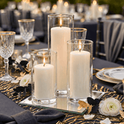 Eastland Square Mirror and Cylinder Vase Centerpiece Set of 4 - 10" - thumbnail number 6