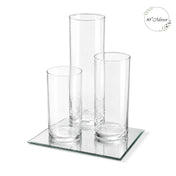 Eastland Square Mirror and Cylinder Vase Centerpiece Set of 4 - 10" - thumbnail number 1