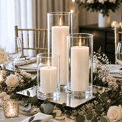 Eastland Square Mirror and Cylinder Vase Centerpiece Set of 4 - 12" - thumbnail number 8