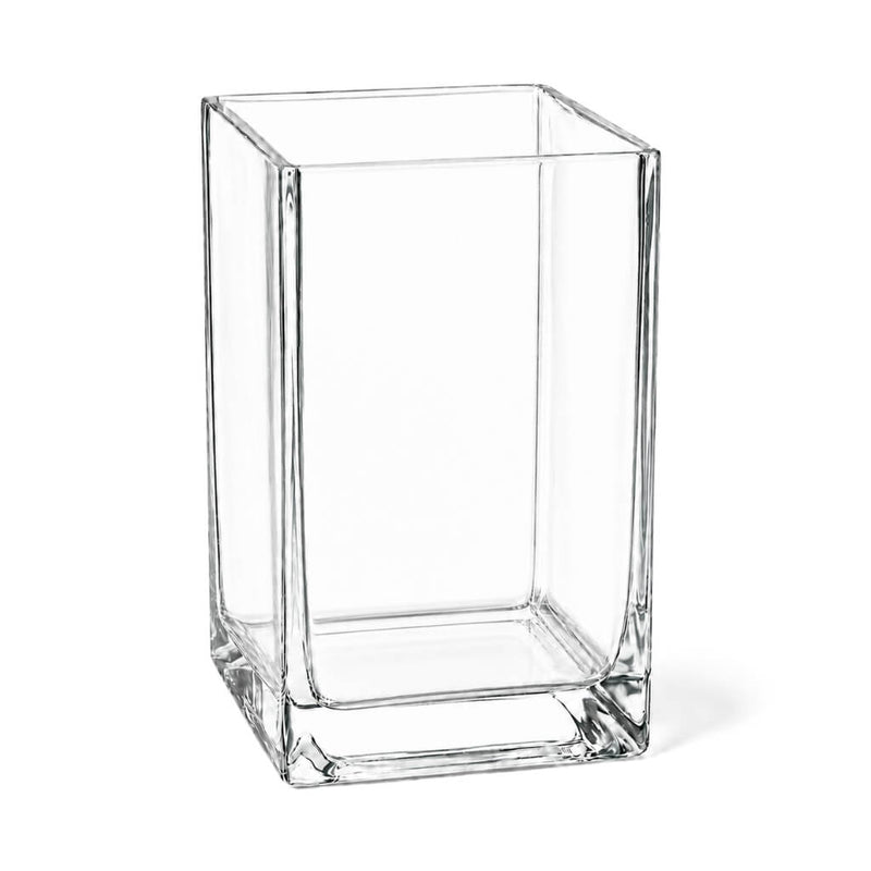Uncluttered 6" Square Floating Candle Holder in clear glass - thumbnail number 1