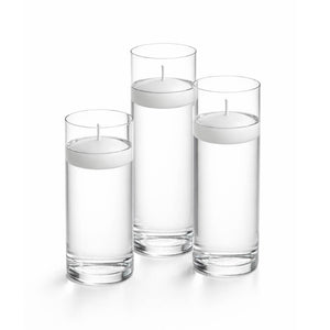 Richland Floating Candles & Eastland Cylinder Holders Set of 3