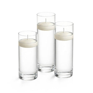 Richland Floating Candles & Eastland Cylinder Holders Set of 3