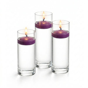 Richland Floating Candles & Eastland Cylinder Holders Set of 3