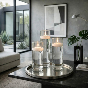 Richland Floating Candles & Sloan Cylinder Vases Set of 3