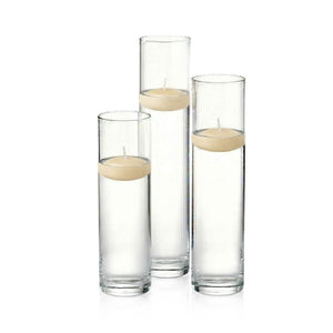 Richland Floating Candles & Sloan Cylinder Vases Set of 3