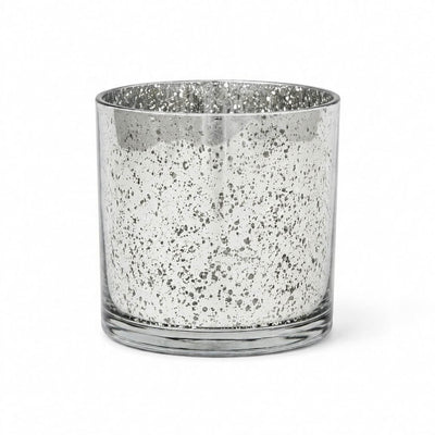Richland Silver Mercury Glass Cylinder Vase 5" x 5" - thumbnail number 1