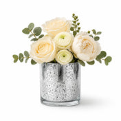 Richland Silver Mercury Glass Cylinder Vase 5" x 5" - thumbnail number 3