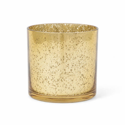 Richland Gold Mercury Glass Cylinder Vase 5" x 5"