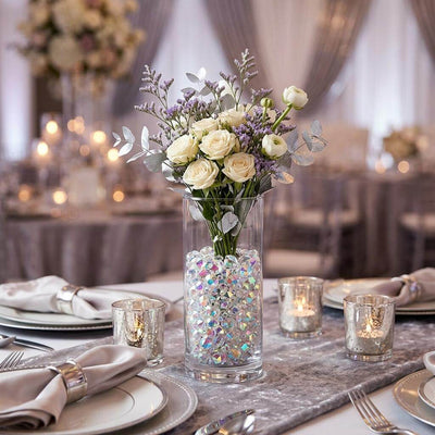 4000 Pcs Acrylic Diamond Vase Fillers Iridescent 3mm, 6mm, 10mm - Shimmering Table Scatters & DIY Craft Beads for Weddings - thumbnail number 4