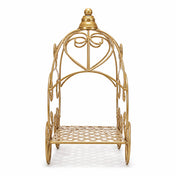 Gold wrought iron carriage centerpiece, front view - thumbnail number 3