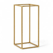 24-inch gold rectangular metal geometric column flower stand - thumbnail number 1