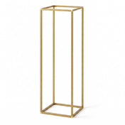 48-inch gold rectangular metal geometric column flower stand - thumbnail number 1