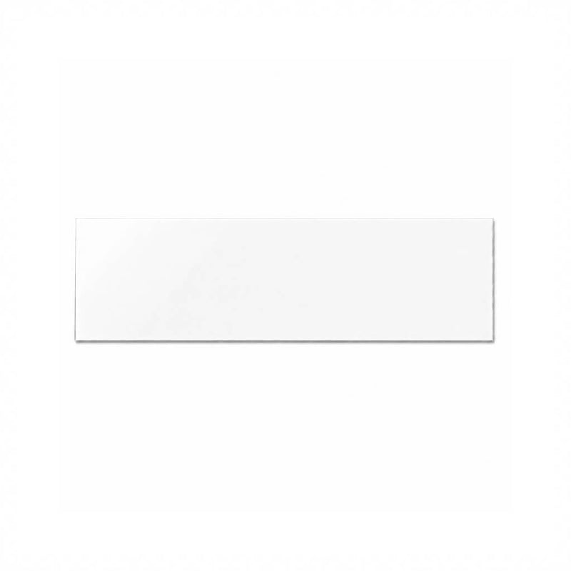 White acrylic plexiglass sheet, 24 inches by 10 inches on a white backdrop - thumbnail number 3