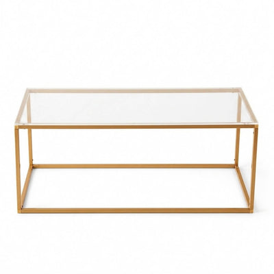 Rectangular clear acrylic and gold metal display stand frame - thumbnail number 2