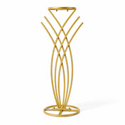 Gold mermaid tail metal flower frame stand - thumbnail number 1