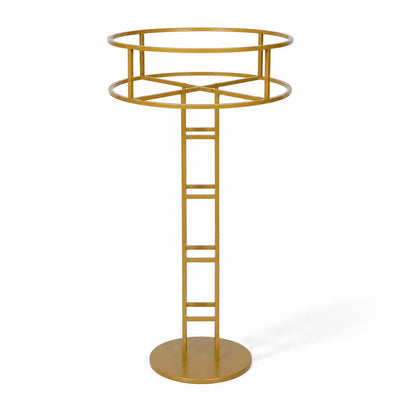Grand halo top gold metal floral riser and centerpiece pedestal - thumbnail number 1