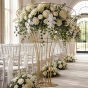 6.5ft Tall Gold Metal Blossom Tree Frame – Floor Standing Wedding Floral Display Stand - thumbnail number 3