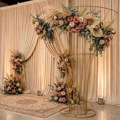 6.5ft Tall Gold Metal Blossom Tree Frame – Floor Standing Wedding Floral Display Stand - thumbnail number 4
