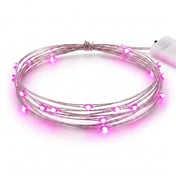 20 LED Starry Bright String Lights 90" Micro Fairy Lights Fuchsia - Battery Operated - thumbnail number 1