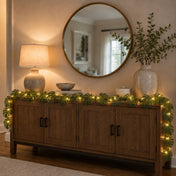Warm White LED Artificial Monstera Leaf Garland String Lights, Wall Hanging Tropical Palm Leaves Vine 10ft - thumbnail number 9