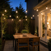 25-Pack LED String Lights 26ft Clear - Warm White Outdoor/Indoor 8-Mode Waterproof Remote Operated Bulbs - thumbnail number 6