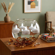 Flameless LED Floating Tealight Candles White Set of 12 - thumbnail number 9