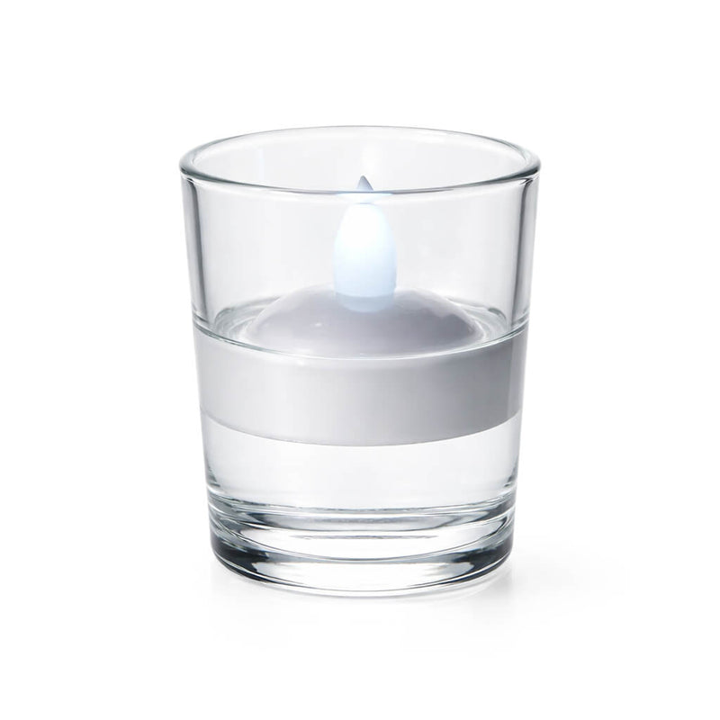 Flameless LED Floating Tealight Candles White Set of 12 - thumbnail number 4
